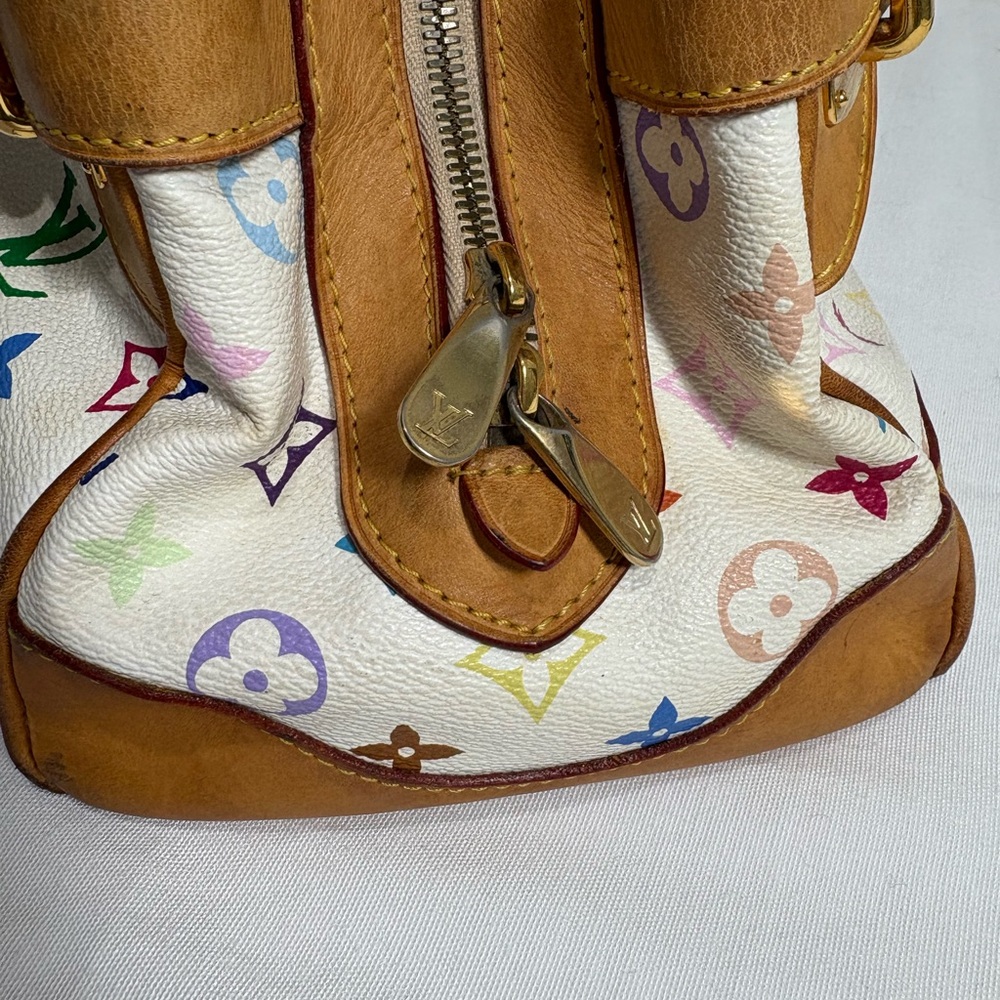 Authentic LOUIS VUITTON Claudia multicolor handbag with certificate - Picture 11 of 15